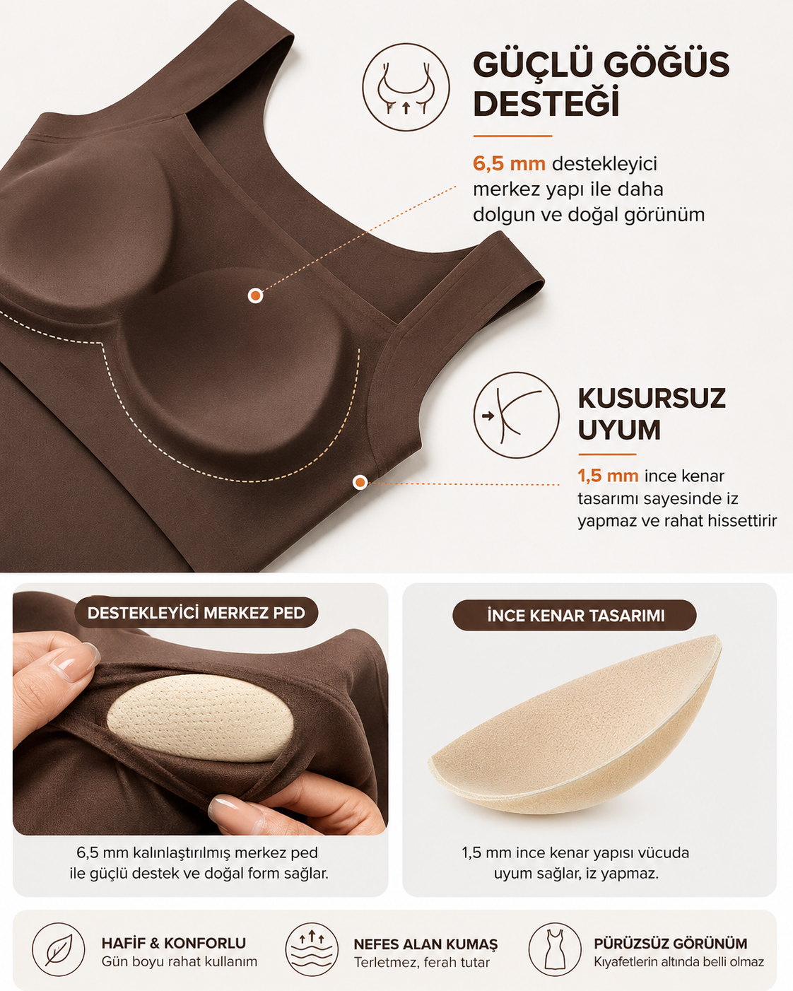 Kosseymi™ Dahili Sütyenli Toparlayıcı Atlet