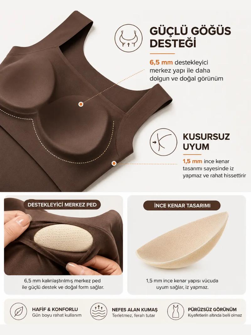 Kosseymi™ Dahili Sütyenli Toparlayıcı Atlet